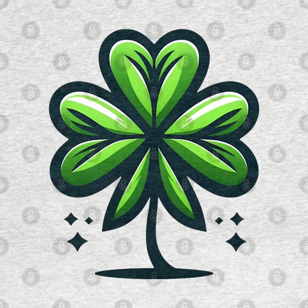 Lucky Clover: A Symbol of Fortune by Teeeshirt